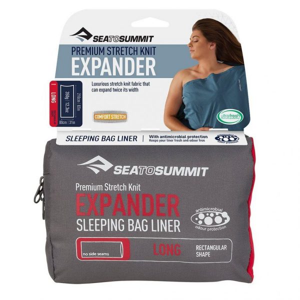 Expander Travel Liner Sea to Summit Double Navy Blue Long Rectangular