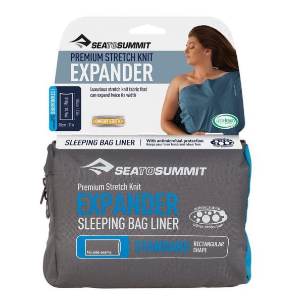 Expander Travel Liner Sea to Summit Double Navy Blue Standard Rectangular