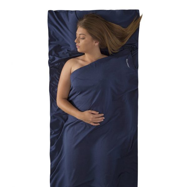 Expander Travel Liner Sea to Summit Traveler with pillow insert Navy Blue