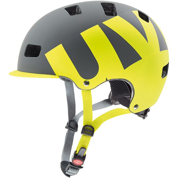 UVEX HLMT 5 PRO - Kask rowerowy szaro-zółty